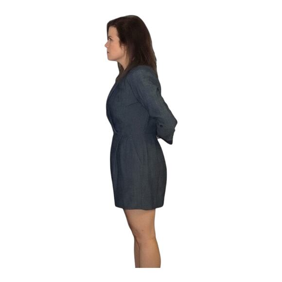 Alice & Olivia Long Sleeve Romper - Size 8 - Blue - Like New - Picture 14 of 16